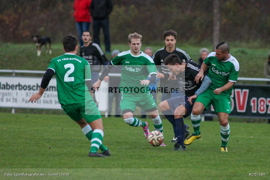 Andreas Köhler, Atilla Aydogdu, Felix Strohmenger, Fussball, Kreisliga Würzburg, 15.11.2015, Derby, FV Karlstadt, TSV Retzbach - Bild-ID: 2157389 Andreas Köhler, Atilla Aydogdu, Felix Strohmenger, Fussball, Kreisliga Würzburg, 15.11.2015, Derby, FV Karlstadt, TSV Retzbach - Bild-ID: 2157389