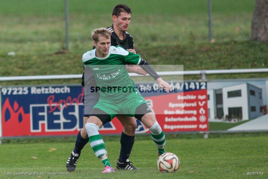 Dominic Hessdoerfer, Felix Strohmenger, Fussball, Kreisliga Würzburg, 15.11.2015, Derby, FV Karlstadt, TSV Retzbach - Bild-ID: 2157390