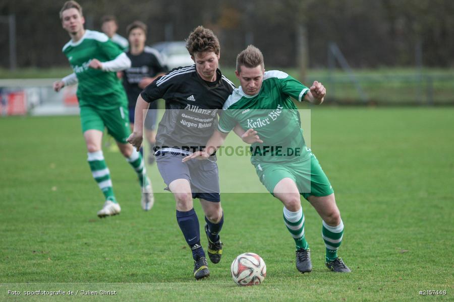 Julian Wahnschaffe, Marco Schrenker, Derby, Kreisliga Würzburg, Fussball, 15.11.2015, FV Karlstadt, TSV Retzbach - Bild-ID: 2157448 Julian Wahnschaffe, Marco Schrenker, Derby, Kreisliga Würzburg, Fussball, 15.11.2015, FV Karlstadt, TSV Retzbach - Bild-ID: 2157448
