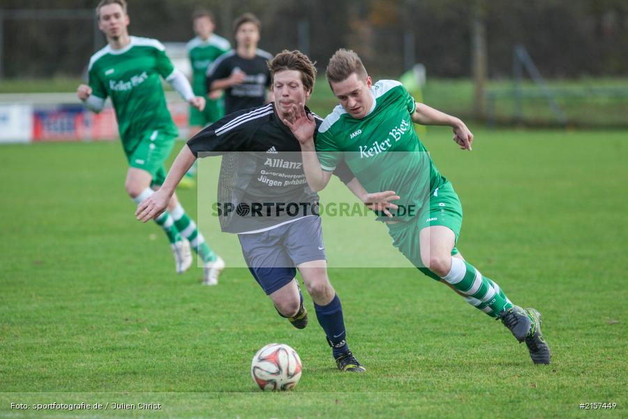 Julian Wahnschaffe, Marco Schrenker, Derby, Kreisliga Würzburg, Fussball, 15.11.2015, FV Karlstadt, TSV Retzbach - Bild-ID: 2157449 Julian Wahnschaffe, Marco Schrenker, Derby, Kreisliga Würzburg, Fussball, 15.11.2015, FV Karlstadt, TSV Retzbach - Bild-ID: 2157449