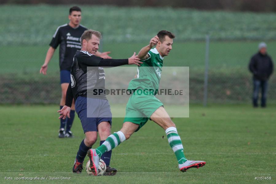 Michael Winkler, Matthias Frank, Derby, Kreisliga Würzburg, Fussball, 15.11.2015, FV Karlstadt, TSV Retzbach - Bild-ID: 2157458