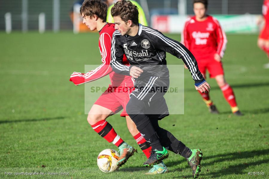 Enrico Aversano, Markus Mjalov, 22.11.2015, Kreisliga Würzburg, Fussball, SC Schollbrunn, FV Gemünden/Seifriedsburg - Bild-ID: 2157530