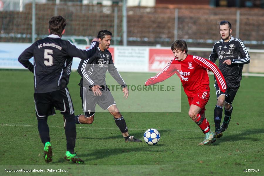 Enrico Aversano, Ramin Omarzada, Markus Mjalov, 22.11.2015, Kreisliga Würzburg, Fussball, SC Schollbrunn, FV Gemünden/Seifriedsburg - Bild-ID: 2157569