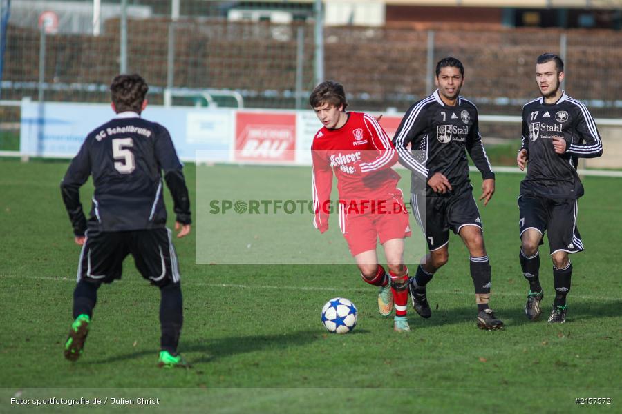 Enrico Aversano, Markus Mjalov, 22.11.2015, Kreisliga Würzburg, Fussball, SC Schollbrunn, FV Gemünden/Seifriedsburg - Bild-ID: 2157572