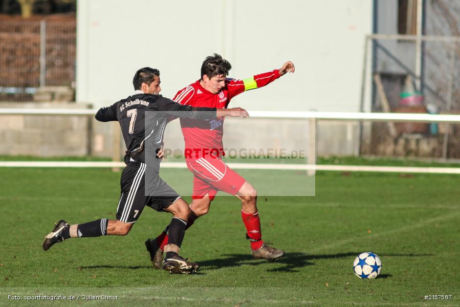 Jascha Zügner, Ramin Omarzada, 22.11.2015, Kreisliga Würzburg, Fussball, SC Schollbrunn, FV Gemünden/Seifriedsburg - Bild-ID: 2157587