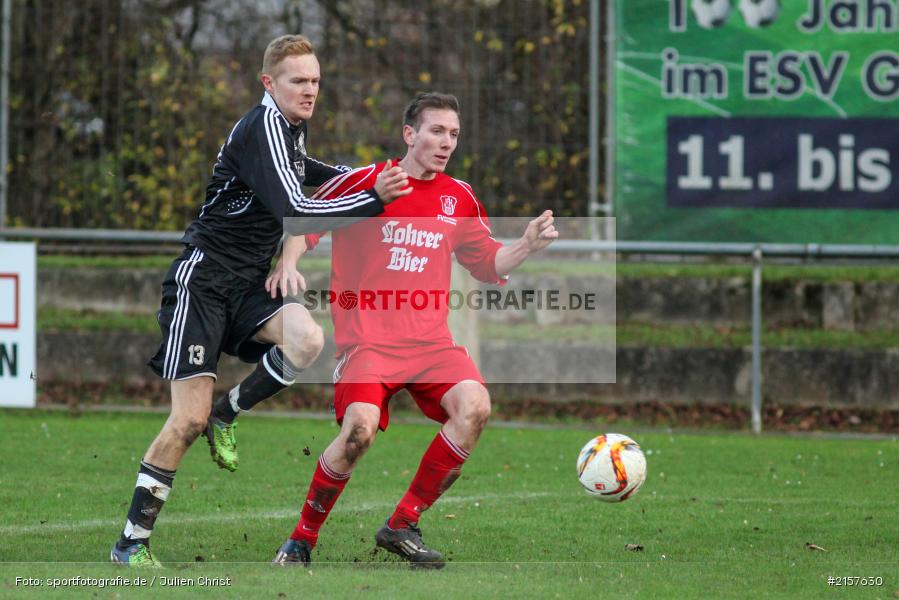 Sebastian Kleespies, Mateusz Faka, 22.11.2015, Kreisliga Würzburg, Fussball, SC Schollbrunn, FV Gemünden/Seifriedsburg - Bild-ID: 2157630