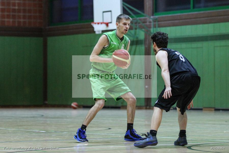 Johannes Konrad, Simon Betzold, 13.02.2016, Erwin-Ammann-Halle, Basketball, SV Kürnach, TSV Karlstadt II - Bild-ID: 2158659 Johannes Konrad, Simon Betzold, 13.02.2016, Erwin-Ammann-Halle, Basketball, SV Kürnach, TSV Karlstadt II - Bild-ID: 2158659