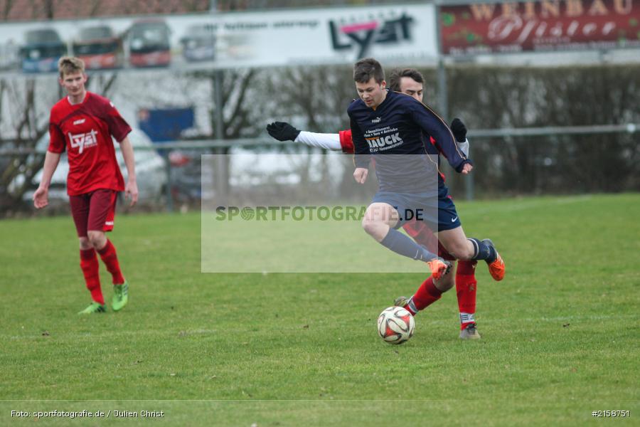 Tobias Hehrlein, Frank Salomon, Derby, 28.02.2016, Kreisliga, Fussball, FSV Zellingen, TSV Retzbach - Bild-ID: 2158751