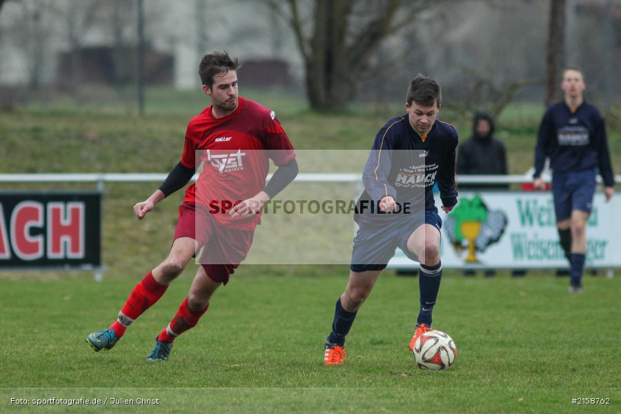 Tobias Hehrlein, Jens Bergmann, Derby, 28.02.2016, Kreisliga, Fussball, FSV Zellingen, TSV Retzbach - Bild-ID: 2158762