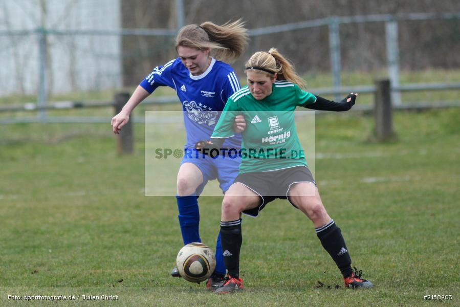 Kerstin Reiss, Denise Austermühle, 13.03.2016, Kreisliga Frauen, Fussball, FSV Hessenthal / Mespelbrunn, FV Karlstadt - Bild-ID: 2158903 Kerstin Reiss, Denise Austermühle, 13.03.2016, Kreisliga Frauen, Fussball, FSV Hessenthal / Mespelbrunn, FV Karlstadt - Bild-ID: 2158903