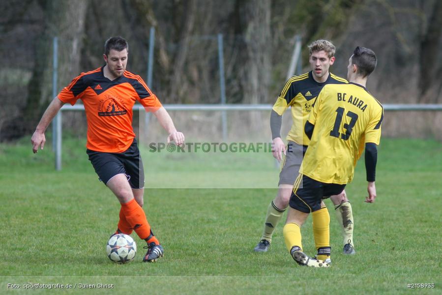 Timo Rützel, Robin Schindler, Christian Paul, Obersinn, 13.03.2016, Derby, BSC Aura, FV Mittelsinn/Obersinn - Bild-ID: 2158933
