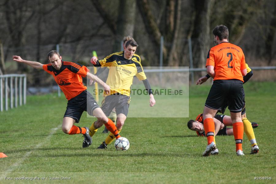 Robin Schindler, Kim Ullrich, Obersinn, 13.03.2016, Derby, BSC Aura, FV Mittelsinn/Obersinn - Bild-ID: 2158938