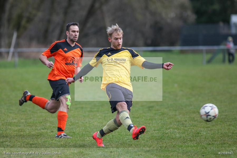 Christian Weikinger, Michael Rützel, Obersinn, 13.03.2016, Derby, BSC Aura, FV Mittelsinn/Obersinn - Bild-ID: 2158947