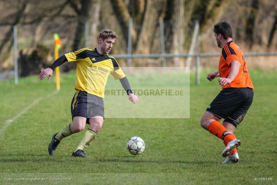 Benedikt Weikinger, Timo Rützel, Obersinn, 13.03.2016, Derby, BSC Aura, FV Mittelsinn/Obersinn - Bild-ID: 2158968