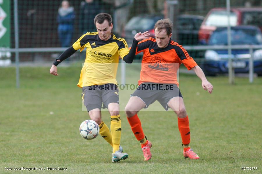 Sven Ullrich, David Pahls, Obersinn, 13.03.2016, Derby, BSC Aura, FV Mittelsinn/Obersinn - Bild-ID: 2158979
