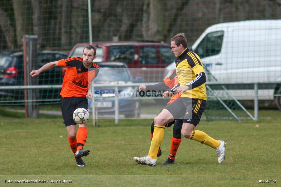 Niclas Christ, Kim Ullrich, Obersinn, 13.03.2016, Derby, BSC Aura, FV Mittelsinn/Obersinn - Bild-ID: 2158992