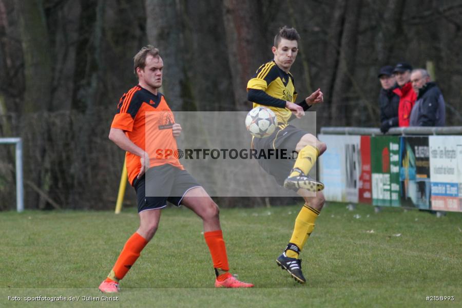 Robin Schindler, Sven Ullrich, Obersinn, 13.03.2016, Derby, BSC Aura, FV Mittelsinn/Obersinn - Bild-ID: 2158993