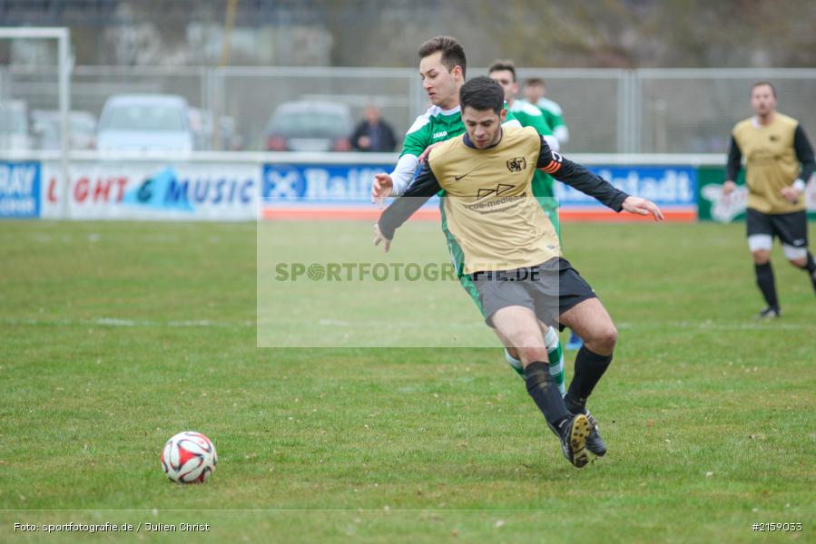 Michael Winkler, Christopher Baunach, 20.03.2016, Fussball, Kreisliga Würzburg, SV Waldbrunn, FV Karlstadt - Bild-ID: 2159033