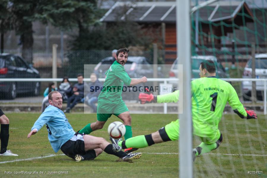Christian Gittel, Murat Cebi, 20.03.2016, B-Klasse, Fussball, FV Maintal II, FV Karlstadt II - Bild-ID: 2159121