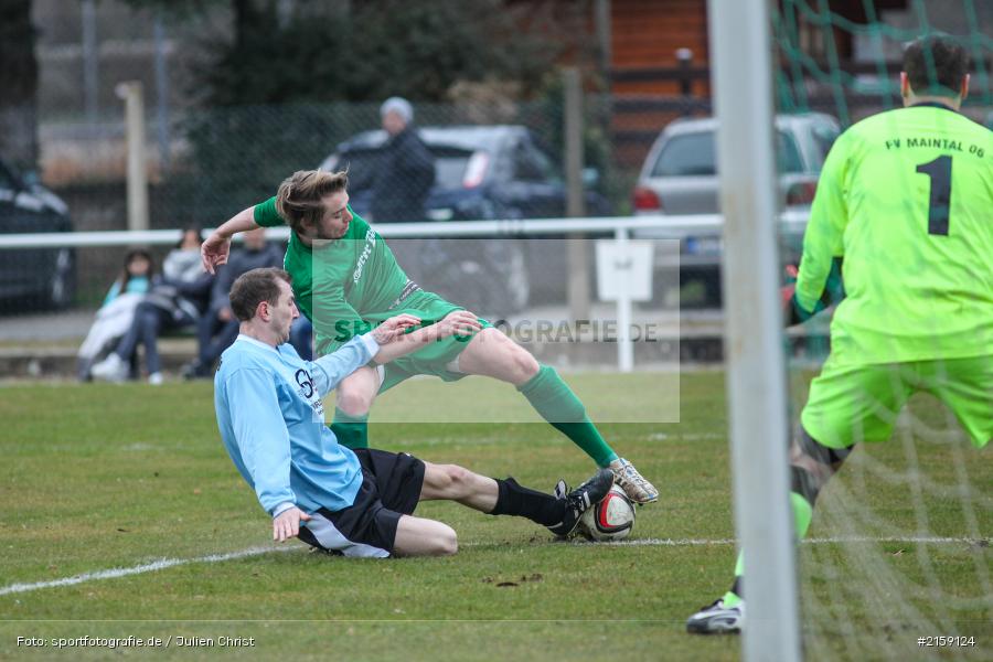 Sebstian Leisgang, Maximilian Mehling, 20.03.2016, B-Klasse, Fussball, FV Maintal II, FV Karlstadt II - Bild-ID: 2159124