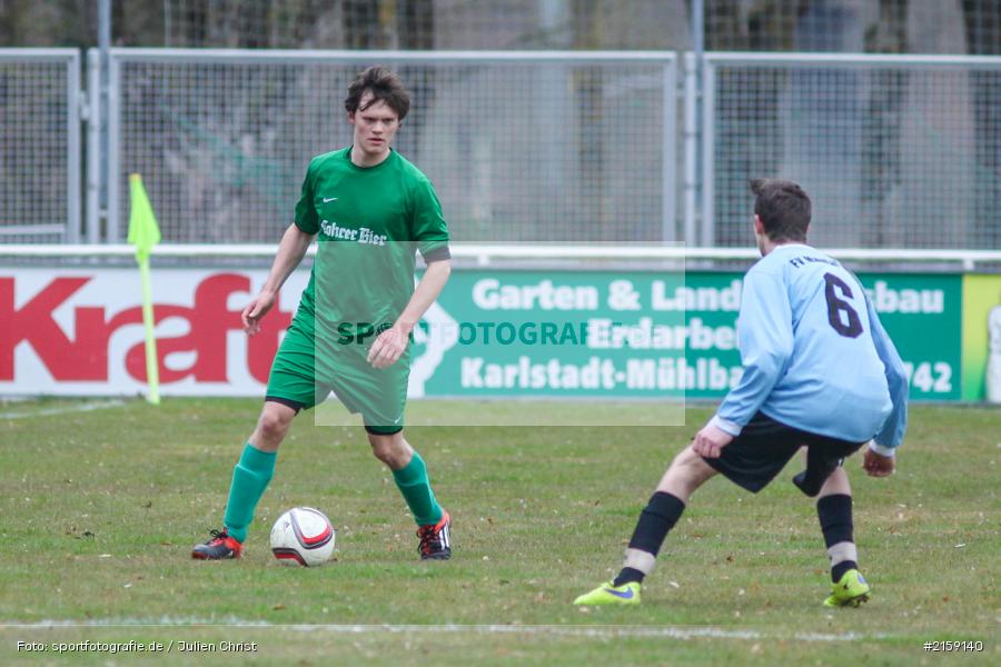 Stefan Gerhardt, Felix Ehrbar, 20.03.2016, B-Klasse, Fussball, FV Maintal II, FV Karlstadt II - Bild-ID: 2159140 Stefan Gerhardt, Felix Ehrbar, 20.03.2016, B-Klasse, Fussball, FV Maintal II, FV Karlstadt II - Bild-ID: 2159140