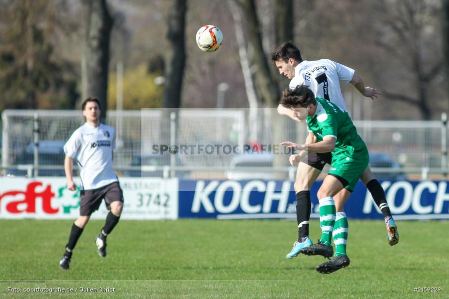Philipp Zapf, Lorenz Liebler, 26.03.2016, Kreisliga Würzburg, Fussball, FV Karlstadt, TSV Karlburg II - Bild-ID: 2159229