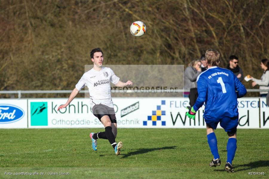 Kai Belz, Philipp Zapf, 26.03.2016, Kreisliga Würzburg, Fussball, FV Karlstadt, TSV Karlburg II - Bild-ID: 2159245 Kai Belz, Philipp Zapf, 26.03.2016, Kreisliga Würzburg, Fussball, FV Karlstadt, TSV Karlburg II - Bild-ID: 2159245