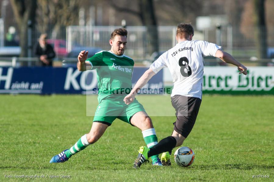 Dominik Höfling, Felix Gold, 26.03.2016, Kreisliga Würzburg, Fussball, FV Karlstadt, TSV Karlburg II - Bild-ID: 2159246
