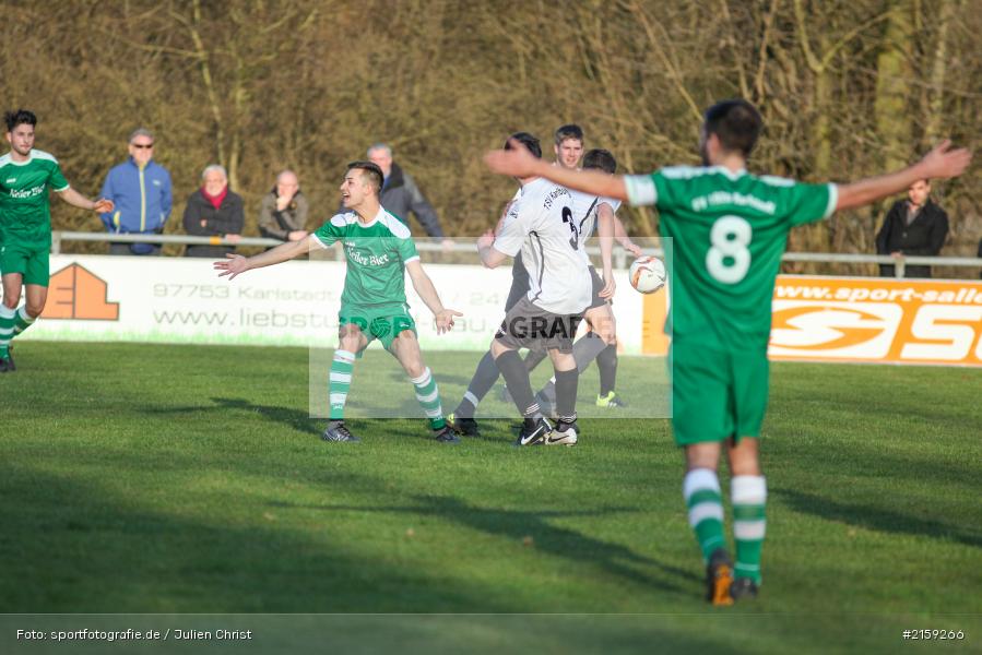 Maximilian Mühleck, Michael Winkler, 26.03.2016, Kreisliga Würzburg, Fussball, FV Karlstadt, TSV Karlburg II - Bild-ID: 2159266 Maximilian Mühleck, Michael Winkler, 26.03.2016, Kreisliga Würzburg, Fussball, FV Karlstadt, TSV Karlburg II - Bild-ID: 2159266