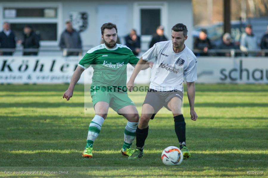 Holger Bauerfeind, Matthias Koehler, 26.03.2016, Kreisliga Würzburg, Fussball, FV Karlstadt, TSV Karlburg II - Bild-ID: 2159270 Holger Bauerfeind, Matthias Koehler, 26.03.2016, Kreisliga Würzburg, Fussball, FV Karlstadt, TSV Karlburg II - Bild-ID: 2159270