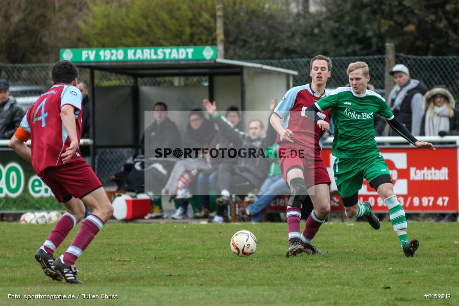 Felix Strohmenger, Karlstadt, 28.03.2016, Totopokal Kreis Würzburg, TSV Retzbach, FV Karlstadt - Bild-ID: 2159319