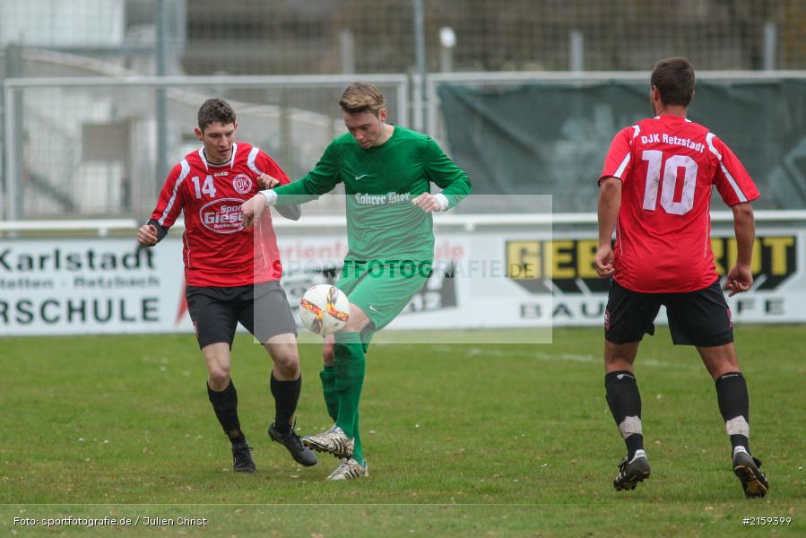 Sebastian Leisgang, Tristan Hillinger, 28.03.2016, B-Klasse, Fussball, DJK Retzstadt II, FV Karlstadt II - Bild-ID: 2159399