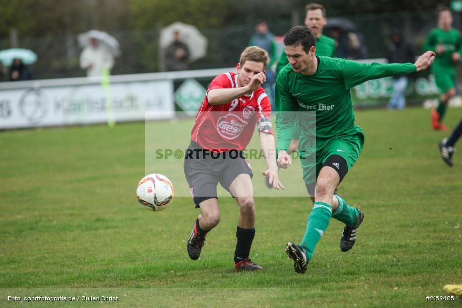 Benedikt Köhler, Maximilian May, 28.03.2016, B-Klasse, Fussball, DJK Retzstadt II, FV Karlstadt II - Bild-ID: 2159405 Benedikt Köhler, Maximilian May, 28.03.2016, B-Klasse, Fussball, DJK Retzstadt II, FV Karlstadt II - Bild-ID: 2159405