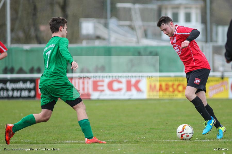 Steffen Skrabs, Lukas Wolf, 28.03.2016, B-Klasse, Fussball, DJK Retzstadt II, FV Karlstadt II - Bild-ID: 2159426
