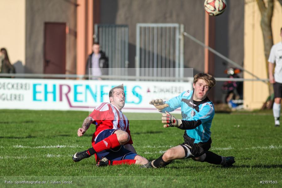 Rene Kohlhepp, Julian Rettelbach, 01.04.2016, Kreisliga, TSV Karlburg II, FC Wiesenfeld-Halsbach - Bild-ID: 2159563
