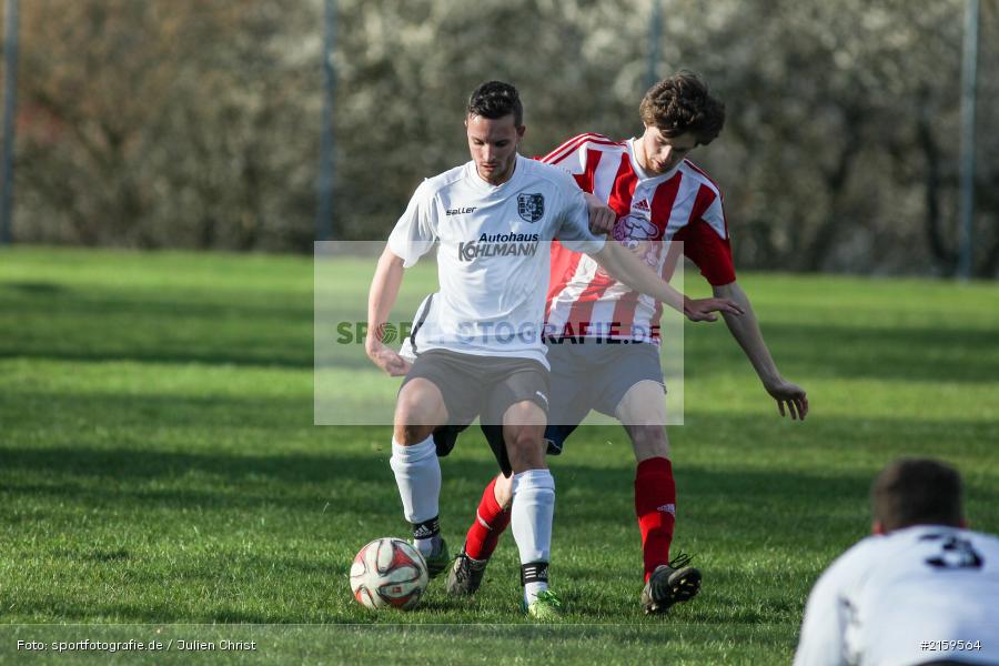 Michael Weyer, Matthias Koehler, 01.04.2016, Kreisliga, TSV Karlburg II, FC Wiesenfeld-Halsbach - Bild-ID: 2159564
