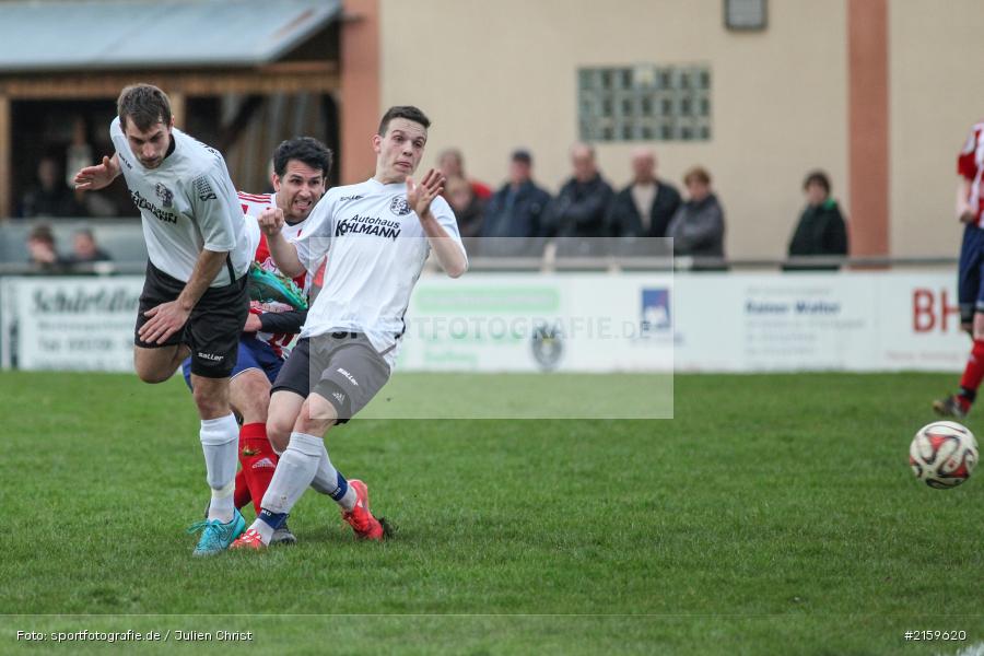 Marcel Frank, Johannes Gold, Dominik Schalling, 01.04.2016, Kreisliga, TSV Karlburg II, FC Wiesenfeld-Halsbach - Bild-ID: 2159620 Marcel Frank, Johannes Gold, Dominik Schalling, 01.04.2016, Kreisliga, TSV Karlburg II, FC Wiesenfeld-Halsbach - Bild-ID: 2159620