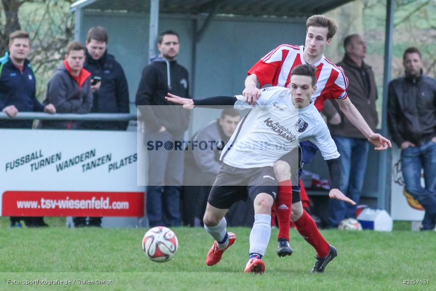 Marco Mehling, Marcel Frank, 01.04.2016, Kreisliga, TSV Karlburg II, FC Wiesenfeld-Halsbach - Bild-ID: 2159631