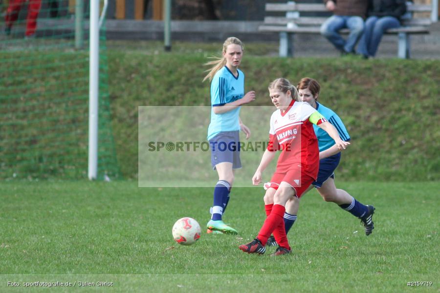 Pia Urlaub, Julia Hildenbeutel, 02.04.2016, Unterfranken, Bezirksliga 01, Fussball, FC Karsbach 2, SpVgg Adelsberg - Bild-ID: 2159719