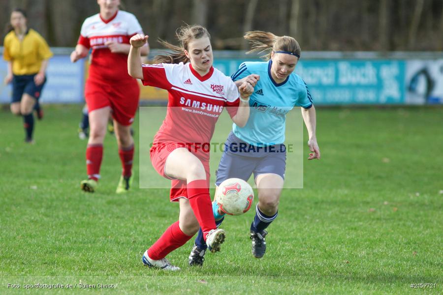 Yvonne Hemmerich, Verena Roth, 02.04.2016, Unterfranken, Bezirksliga 01, Fussball, FC Karsbach 2, SpVgg Adelsberg - Bild-ID: 2159721