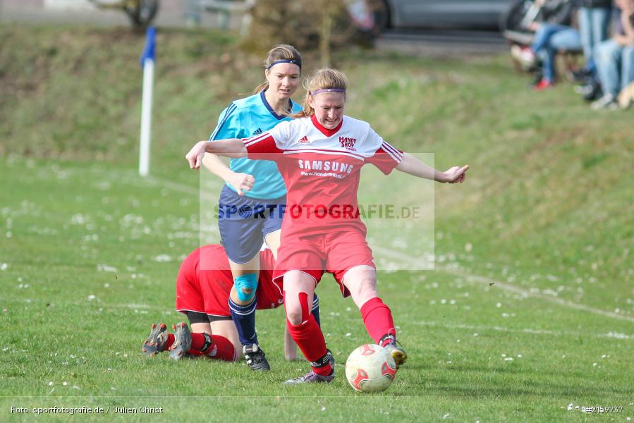 Yvonne Hemmerich, Eva Ditterich, 02.04.2016, Unterfranken, Bezirksliga 01, Fussball, FC Karsbach 2, SpVgg Adelsberg - Bild-ID: 2159737