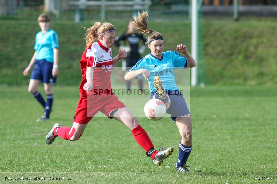Yvonne Hemmerich, Eva Ditterich, 02.04.2016, Unterfranken, Bezirksliga 01, Fussball, FC Karsbach 2, SpVgg Adelsberg - Bild-ID: 2159746
