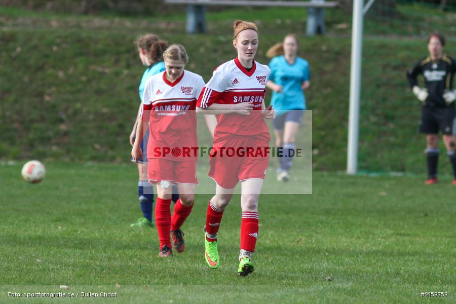 Denise Nehls, 02.04.2016, Unterfranken, Bezirksliga 01, Fussball, FC Karsbach 2, SpVgg Adelsberg - Bild-ID: 2159759