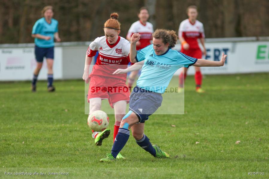 Julia Siegler, Denise Nehls, 02.04.2016, Unterfranken, Bezirksliga 01, Fussball, FC Karsbach 2, SpVgg Adelsberg - Bild-ID: 2159762