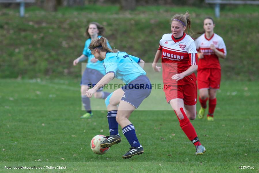 Eva Ditterich, Yvonne Hemmerich, 02.04.2016, Unterfranken, Bezirksliga 01, Fussball, FC Karsbach 2, SpVgg Adelsberg - Bild-ID: 2159766