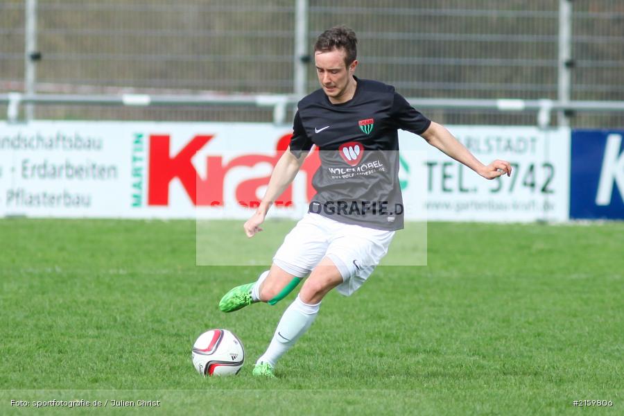 Adrian Dußler, 02.04.2016, Fussball, Landesliga Nordwest, 1. FC Schweinfurt 05 II, TSV Karlburg - Bild-ID: 2159806