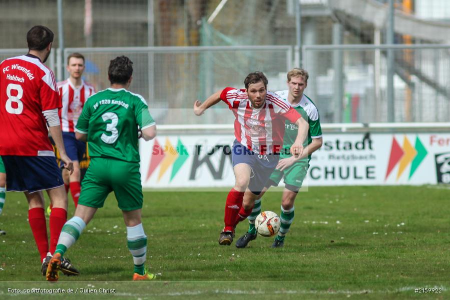 Sven Ludwig, Derby, 03.04.2016, Kreisliga Würzburg, Fussball, FC Wiesenfeld-Halsbach, FV Karlstadt - Bild-ID: 2159922