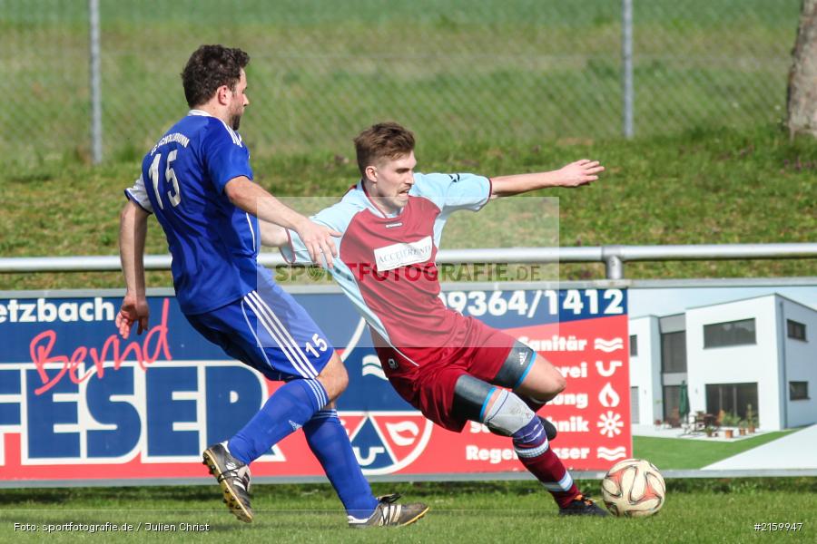 Mathias Ebert, Philipp Gößwein, 03.04.2016, Fussball, Kreisliga Würzburg, SC Schollbrunn, TSV Retzbach - Bild-ID: 2159947