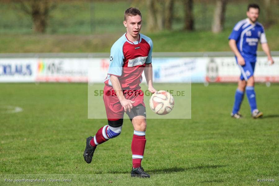 Lukas Gößwein, 03.04.2016, Fussball, Kreisliga Würzburg, SC Schollbrunn, TSV Retzbach - Bild-ID: 2159948