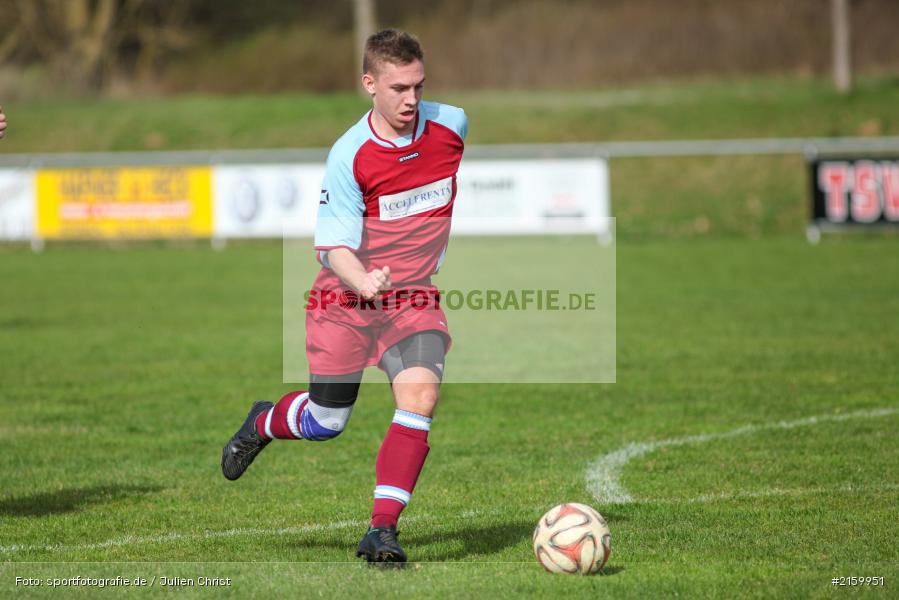 Lukas Gößwein, 03.04.2016, Fussball, Kreisliga Würzburg, SC Schollbrunn, TSV Retzbach - Bild-ID: 2159951